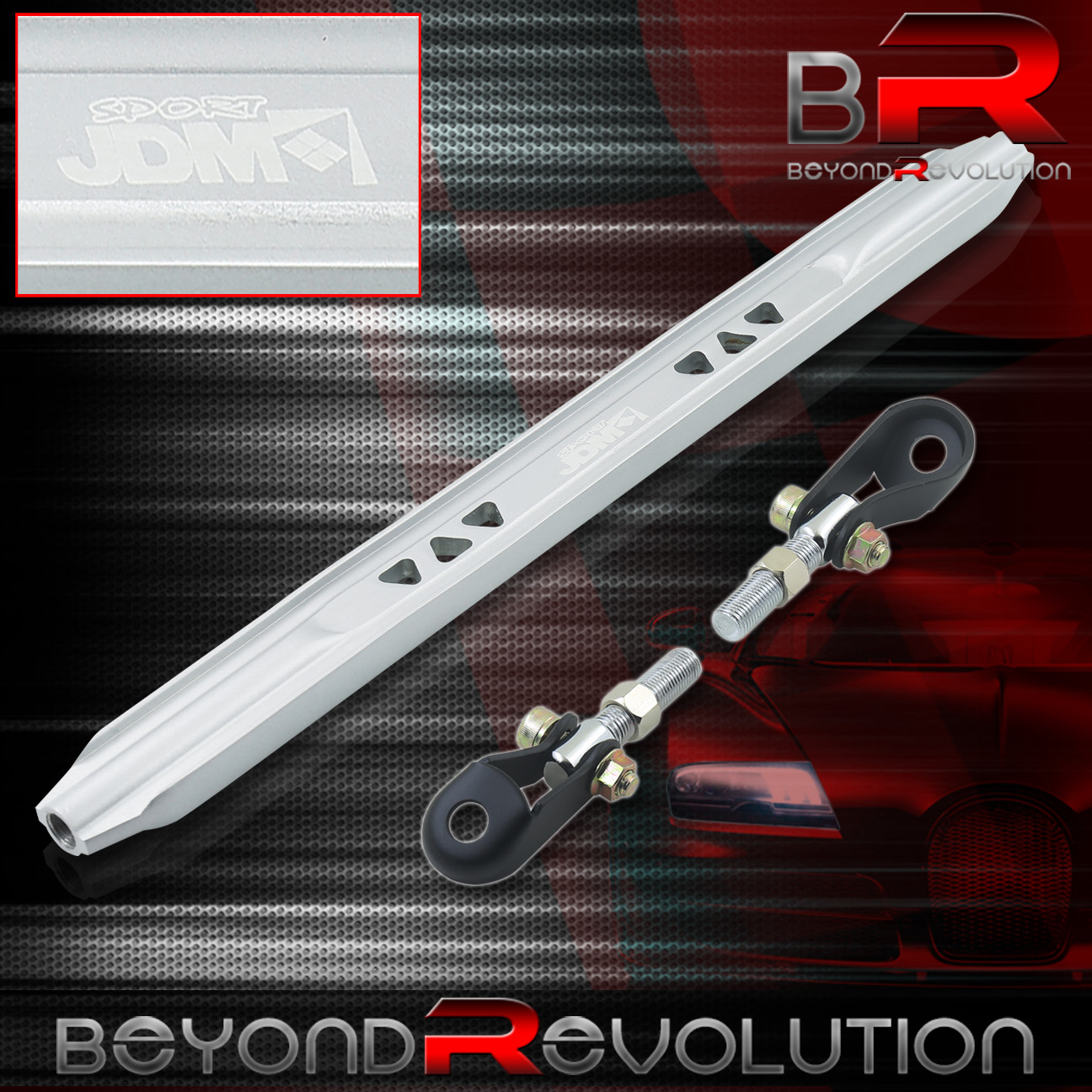 For 8800 Civic Del Sol Eg Dc Silver Rear Lower Strut Body Frame Stiff