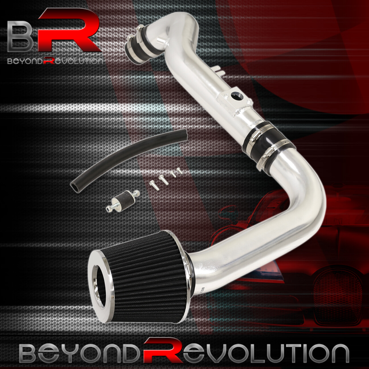 Filter BCP RED 07-10 Scion tC 2.4L VVTi L4 Cold Air Intake Racing System