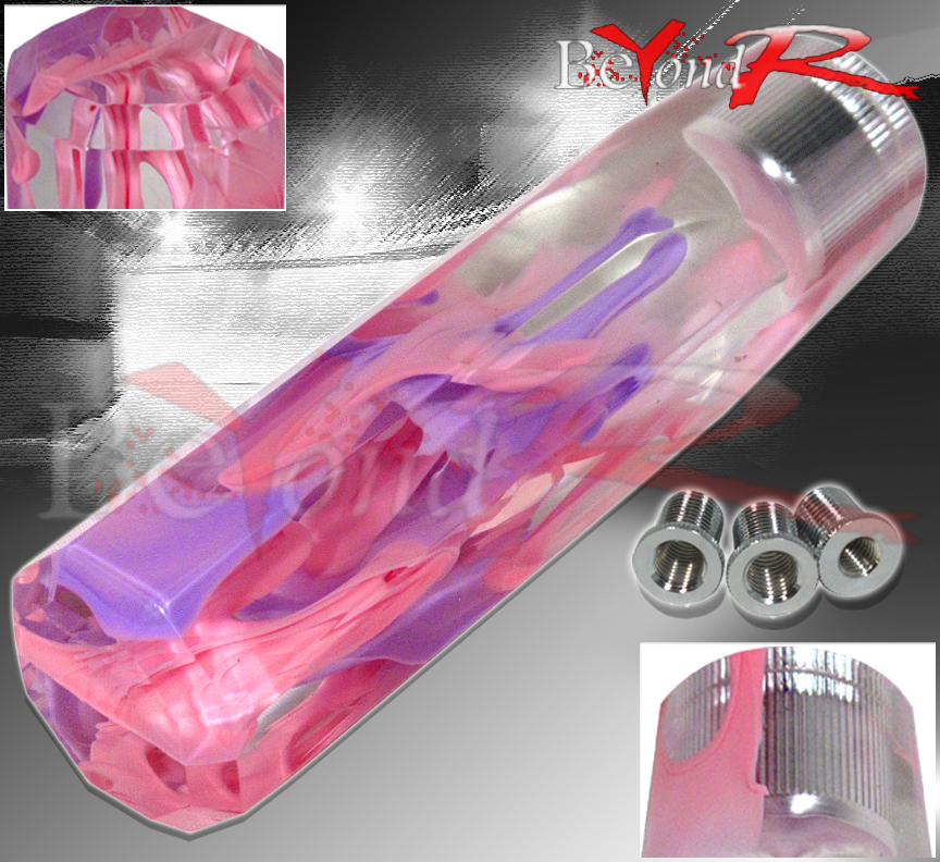 Universal Jdm 150mm Crystal Coffee Fusion Style Shift Knob with Adapters