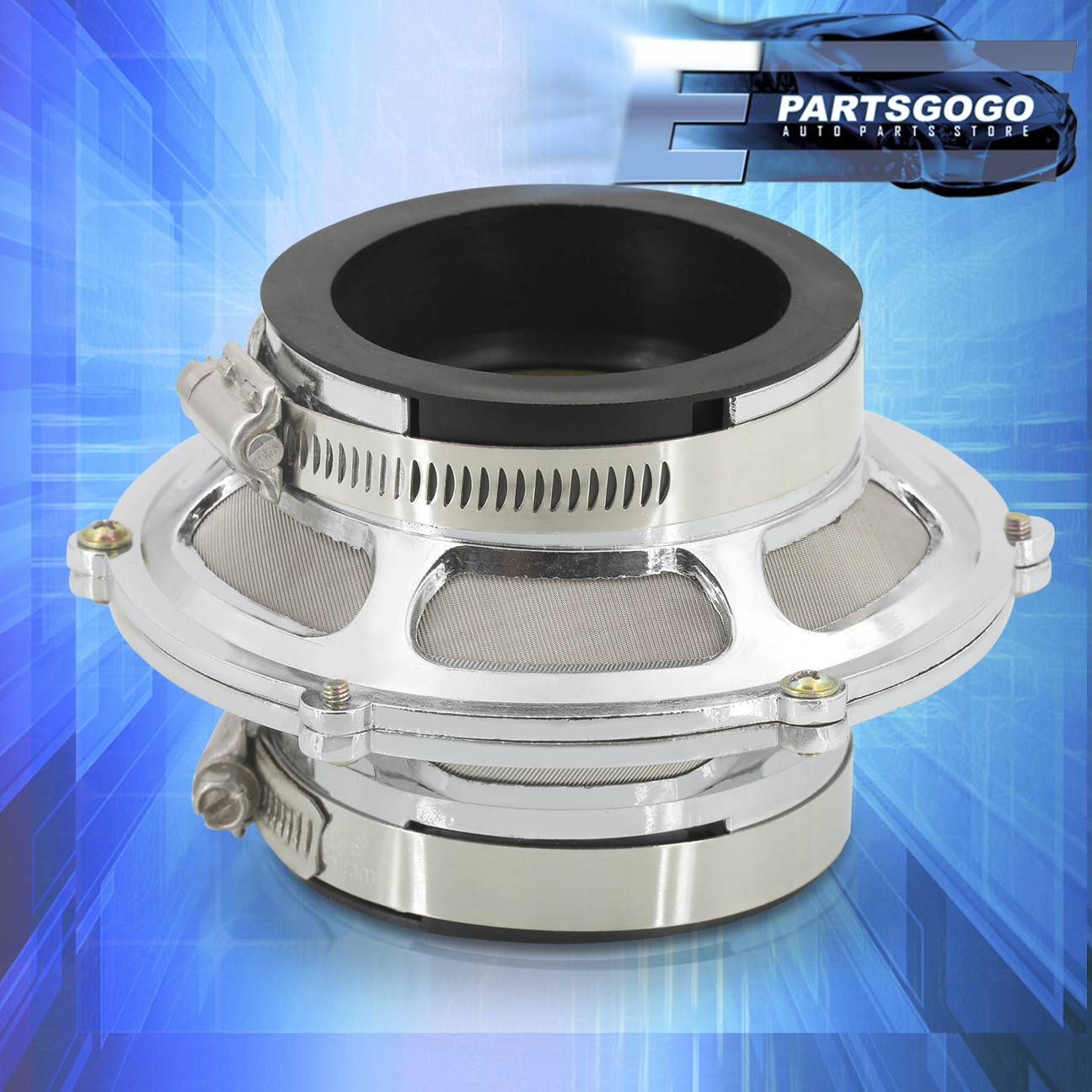 Buy 2.5" ID 63MM AIR BYPASS VALVE FILTER COLD AIR INTAKE WITH CLAMPS