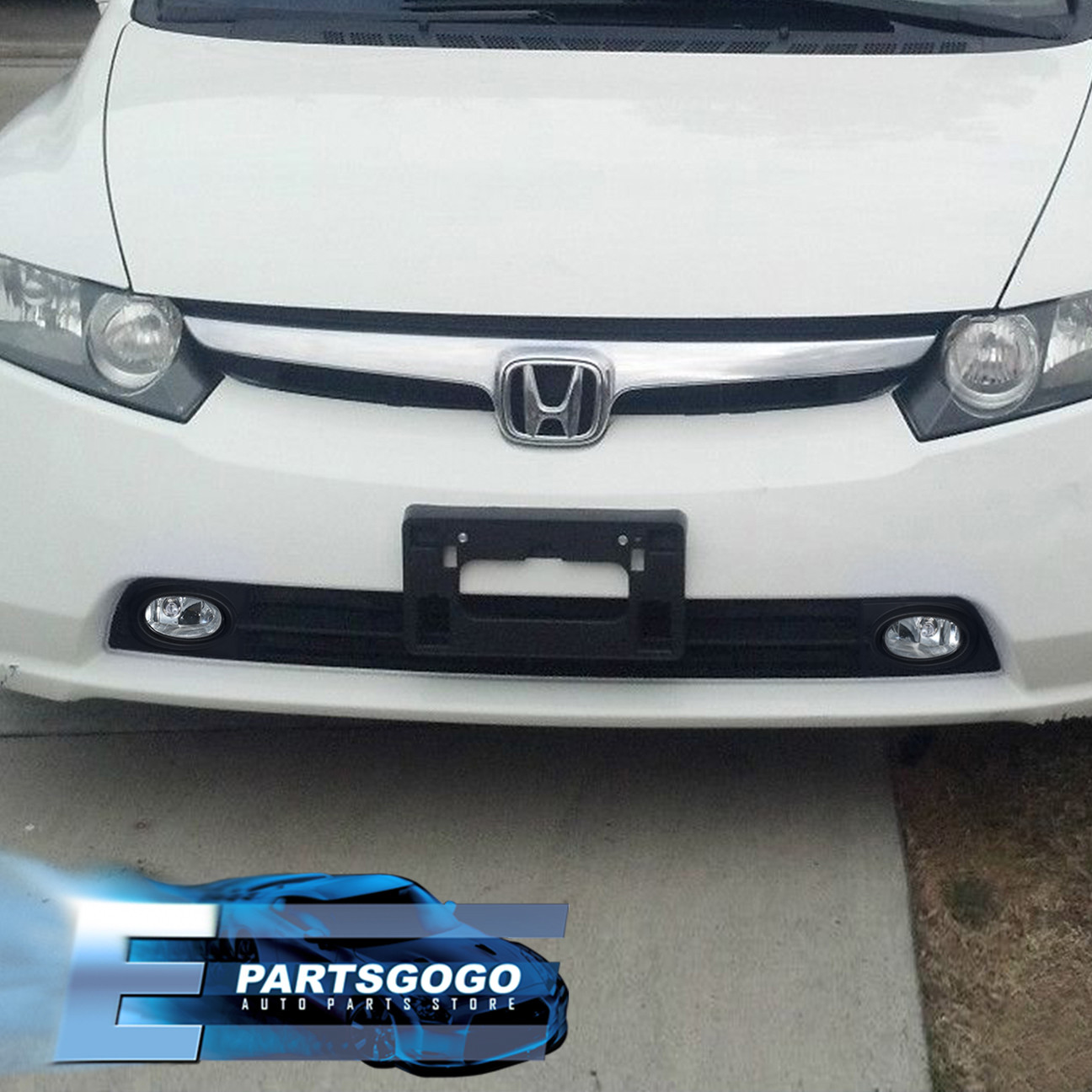 2008 Honda Civic Front Bumper With Fog Lights