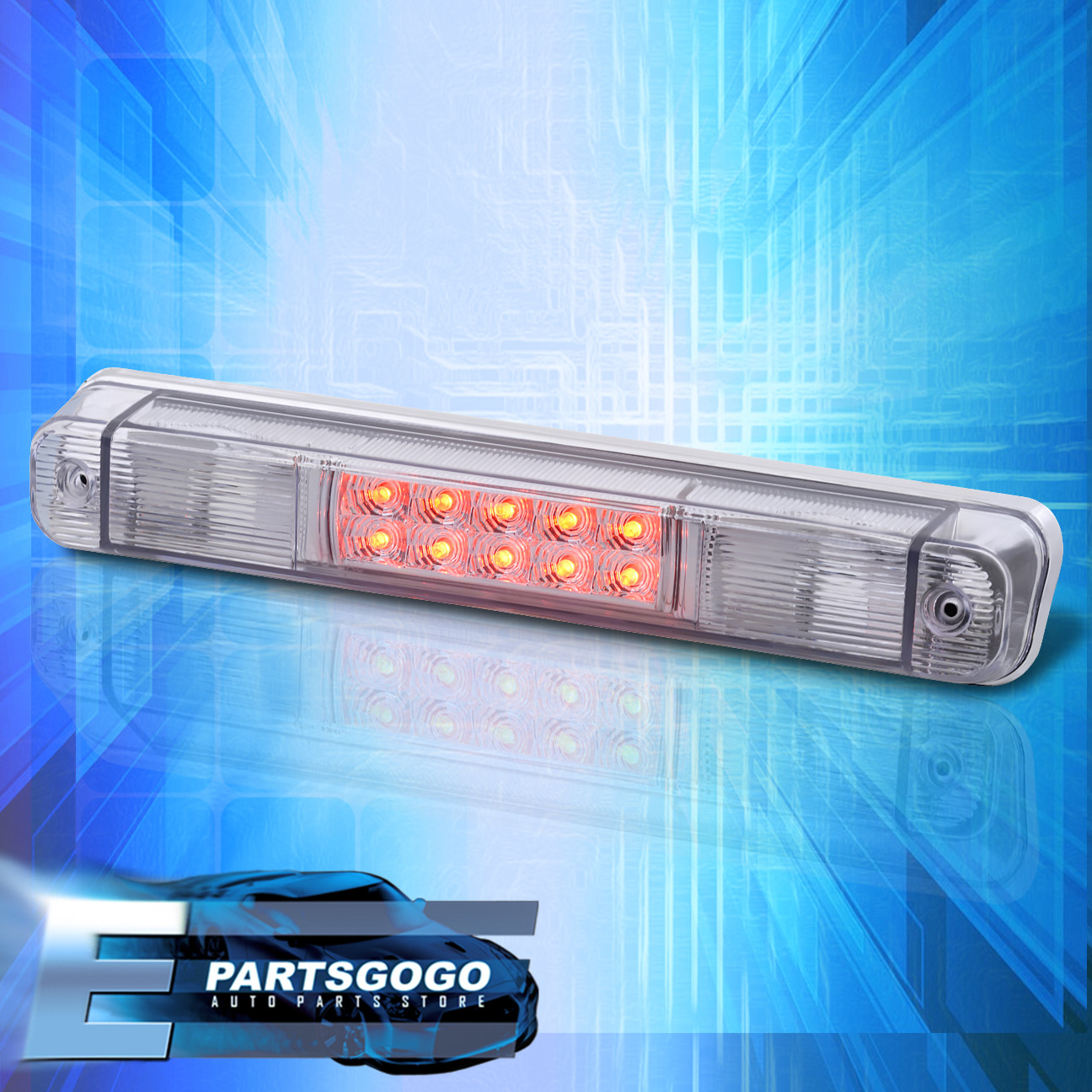 For 88-98 Chevy/GMC C/K 1500 2500 3500 LED Chrome Third Brake Light