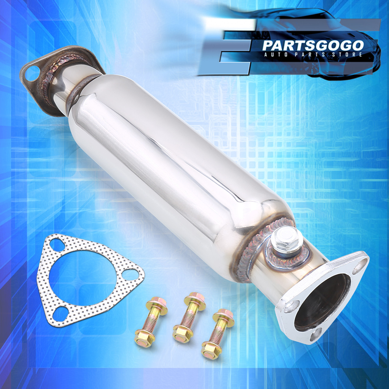 90-93 Accord 92-96 Prelude High Flow Catalytic Converter Test Pipe Replacement