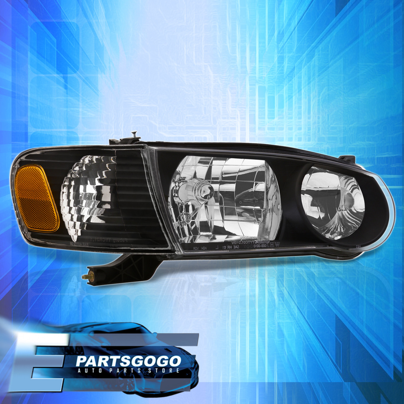 2001 2002 Toyota Corolla Jdm Black Housing Headlights Corner Turn 2001 2002 Toyota Corolla Jdm Black Housing Headlights Corner Turn Signal Lamps