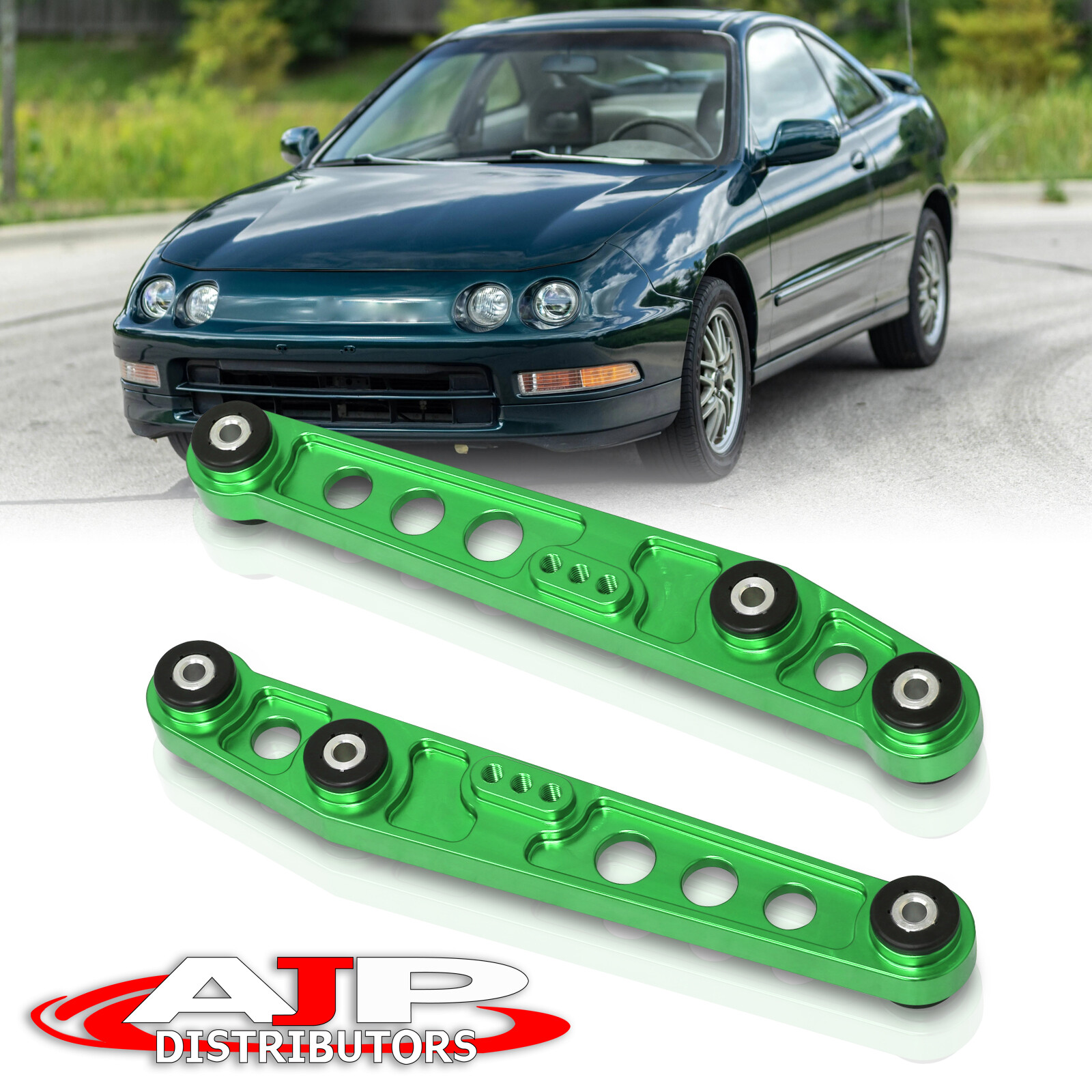 AJP Distributors Black Rear Upper Adjustable Camber Arm Kit 2 Pieces Compatible/Replacement For Civic/Integra AJP Distributors Black Rear Upper Adjustable Camber Arm Kit 2 Pieces Compatible/Replacement For Civic/Integra