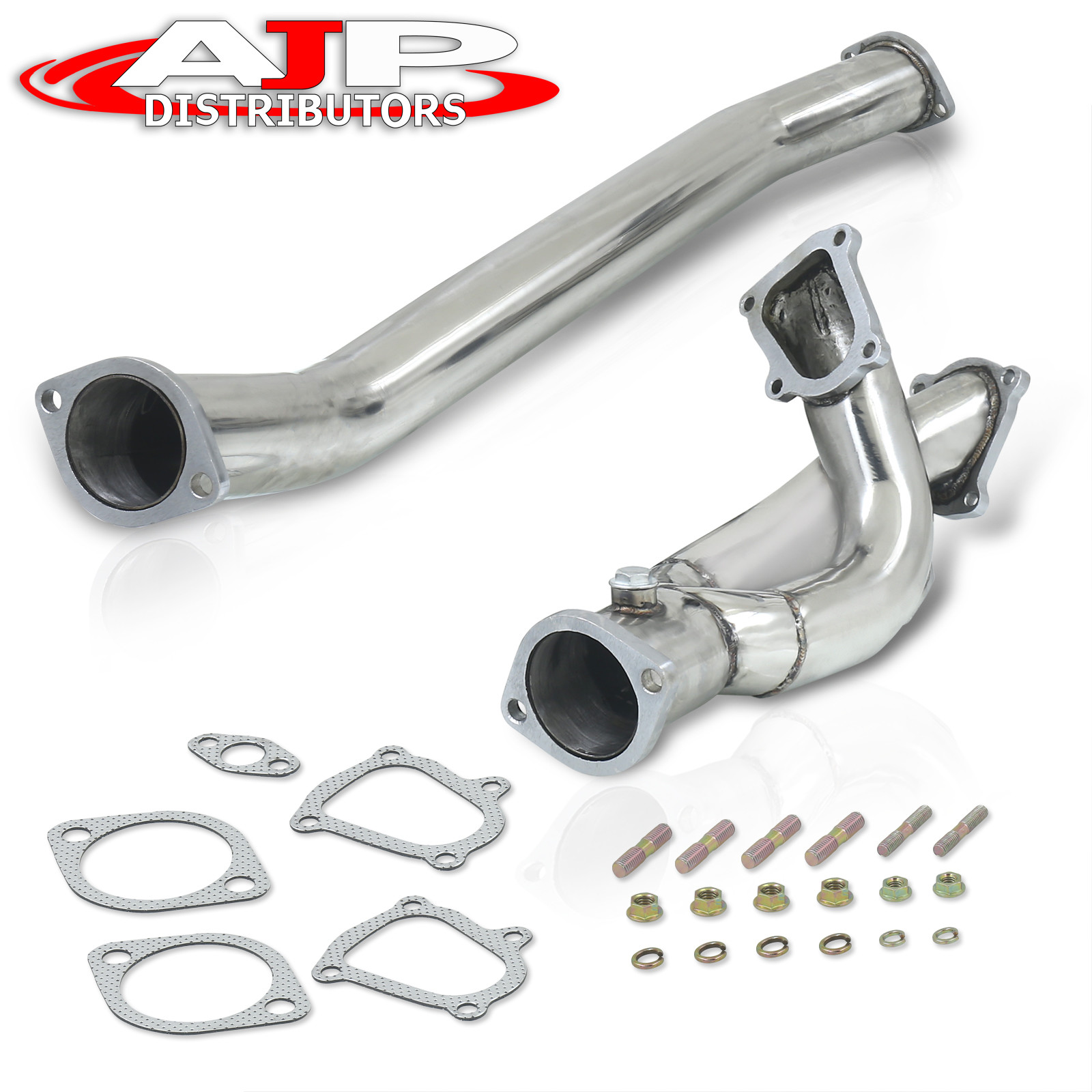 JDM Stainless Twin Turbo Racing Exhaust Down Mid Pipe For 1986-1992 Supra 1JZGTE 