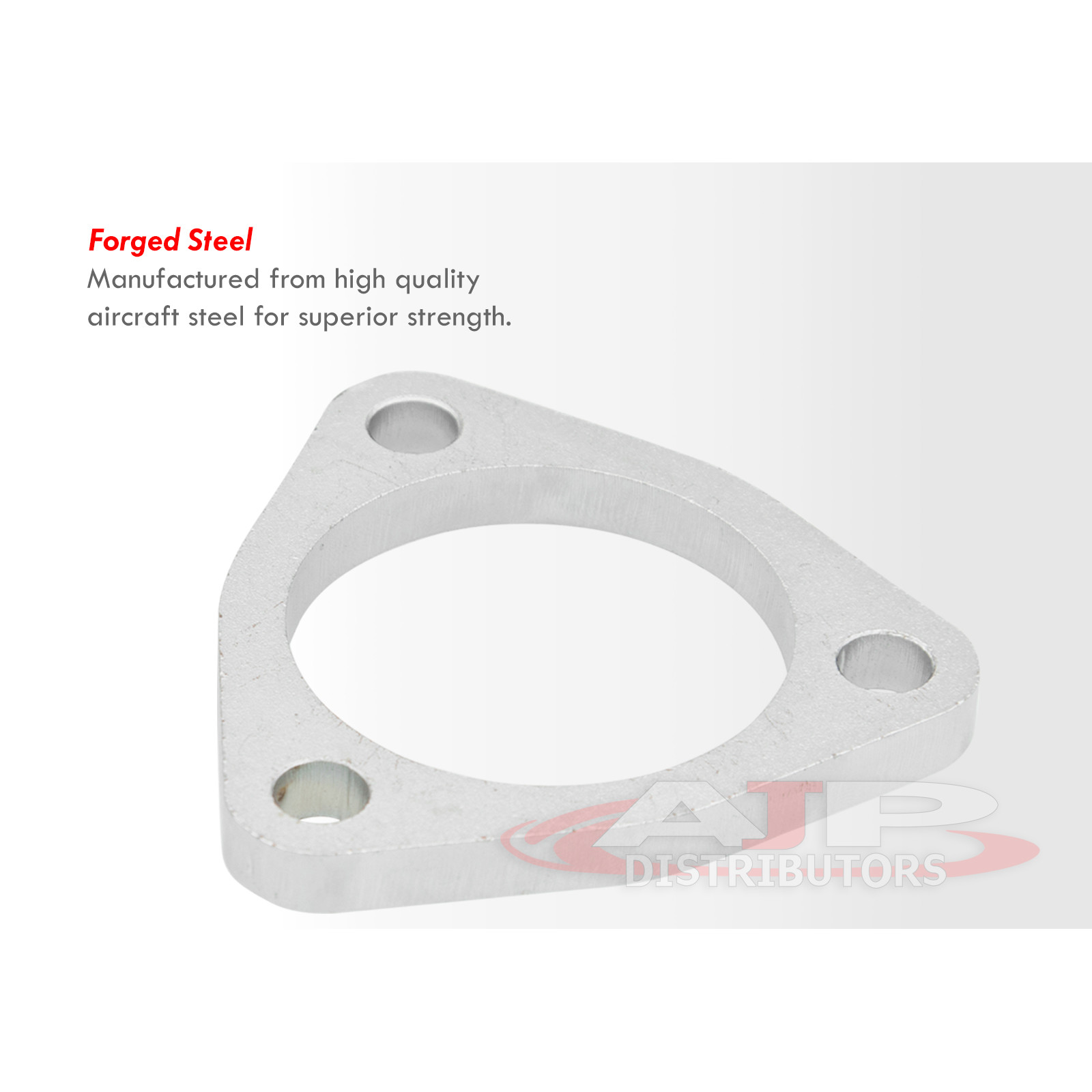 3 Bolt 2.5" Universal Exhaust Header Pipe Adapter Flange Connecter