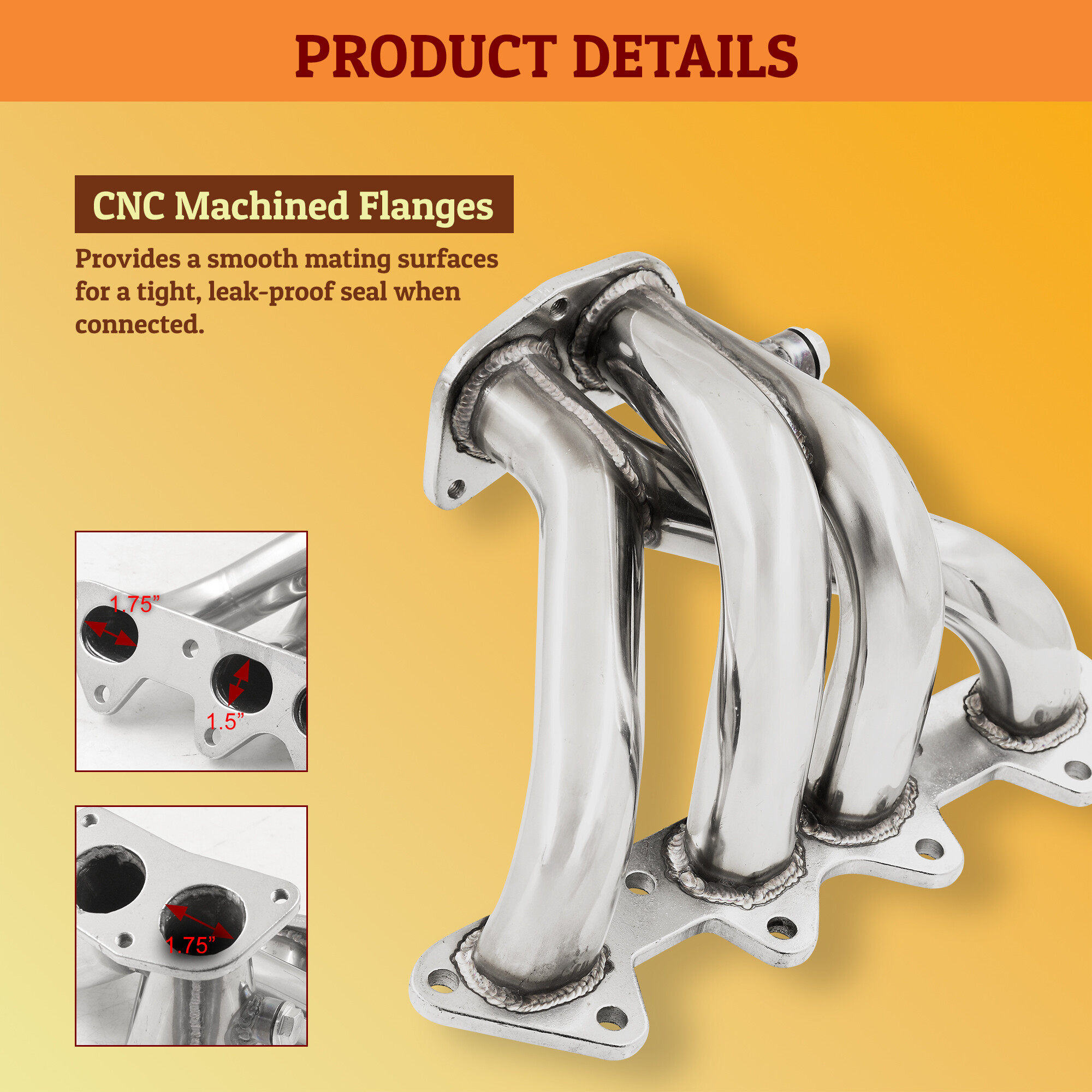 Header For 94 95 96 97 Honda Accord F22B/F23A Stainless Steel Exhaust