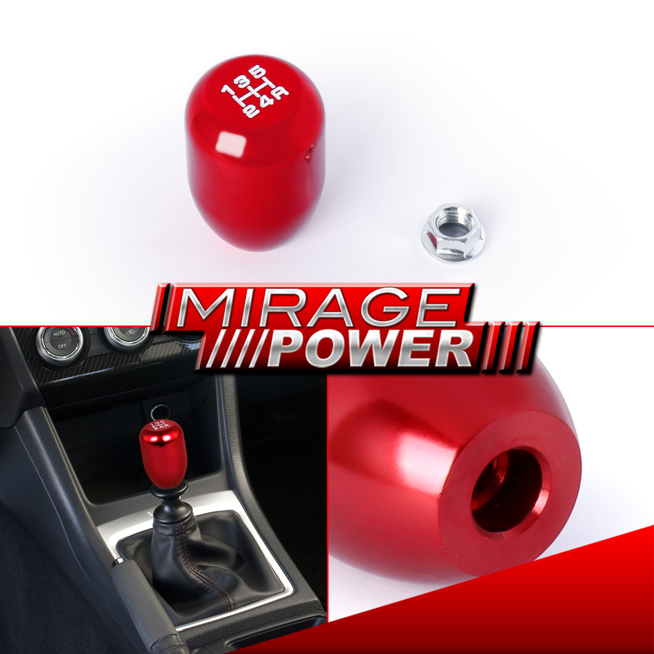 9401 Integra Dc2 Rs/Ls/Gs/Gsr Red Jdm Racing Threaded Shifter Shift