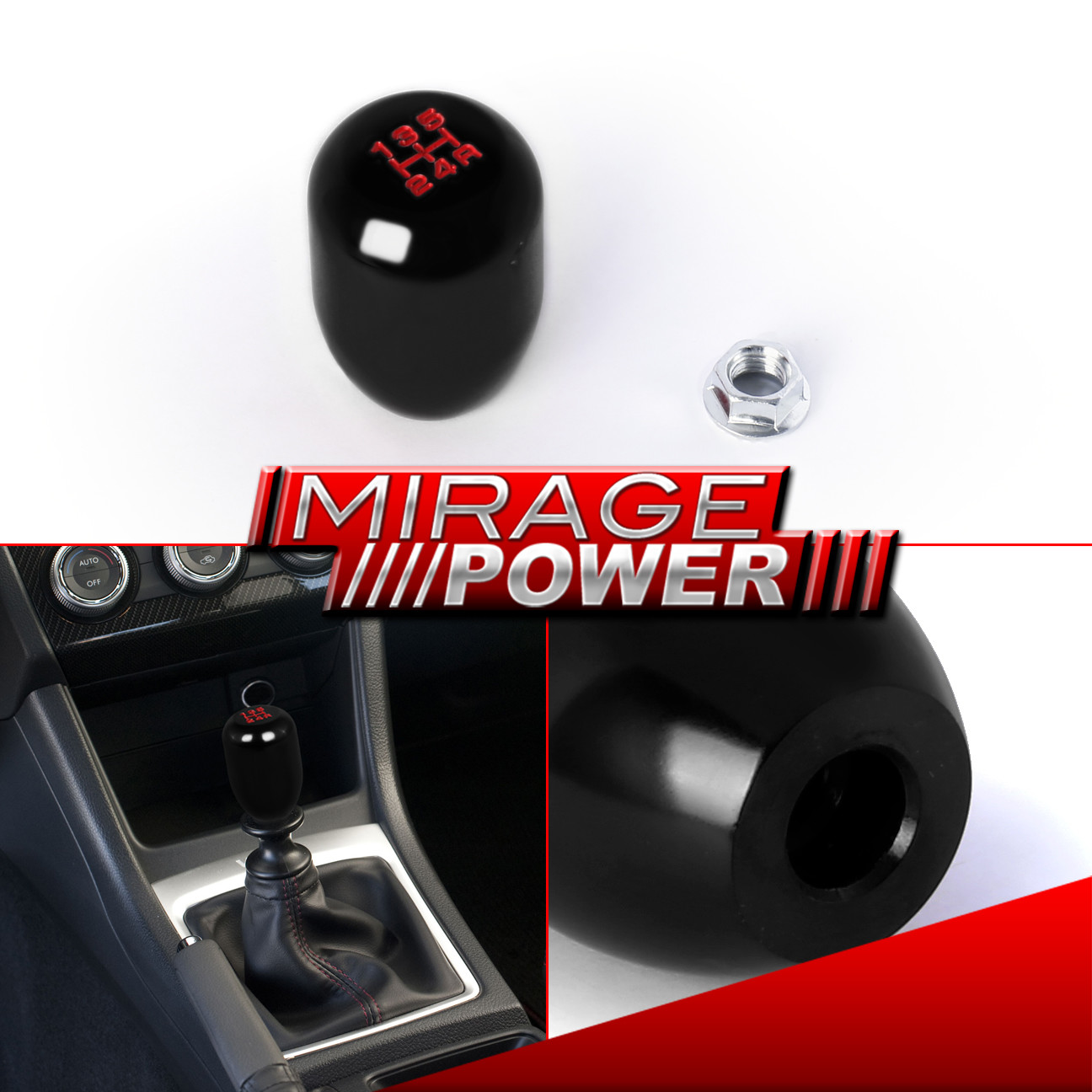 9401 Integra Rs/Ls/Gsr Dc2 Jdm 5 Speed Threaded Shift Knob Black W