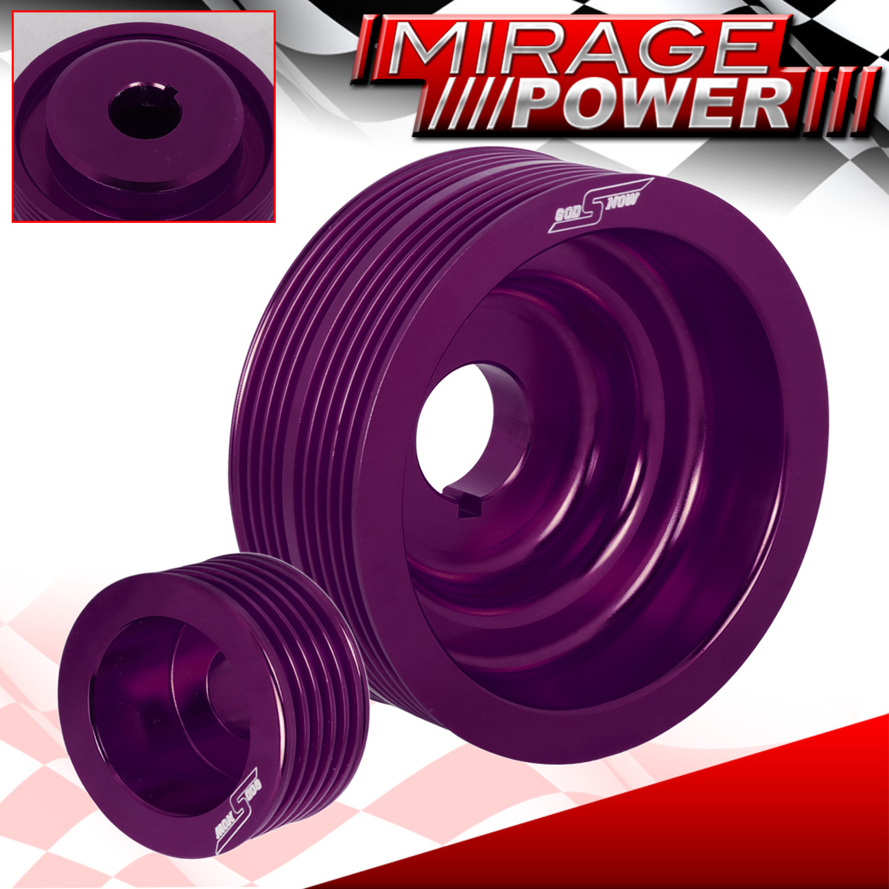 For 0207 Subaru Impreza Wrx Ej25 Ej20 Aluminum Crank Pulley Wheel