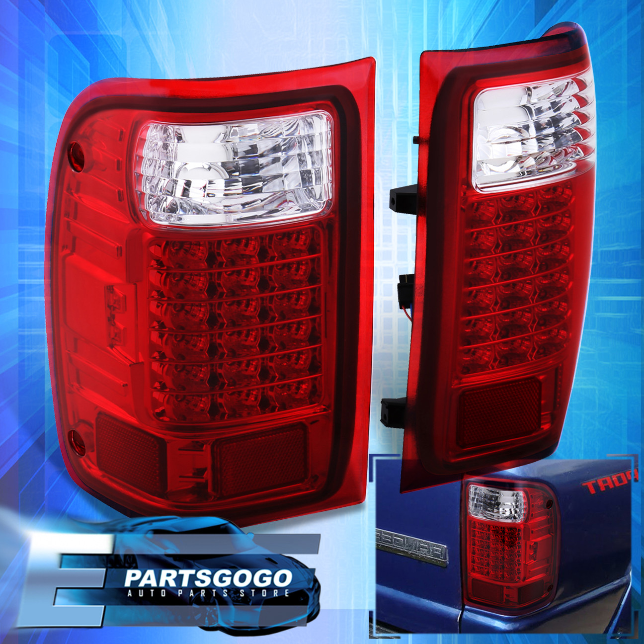 01 2010 ford ranger pick up truck all red lens led brake ford ranger rear led lights