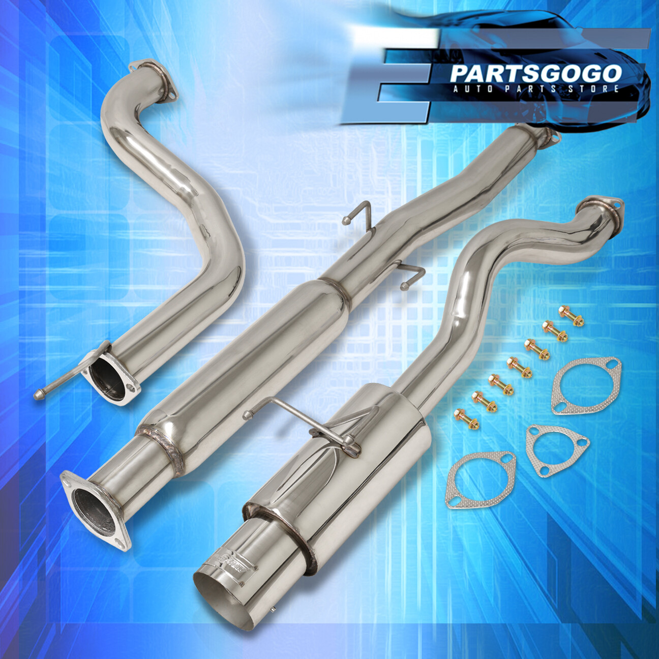3" N1 Turbo Piping Catback Exhaust For 9401 Acura Integra Ls Gs