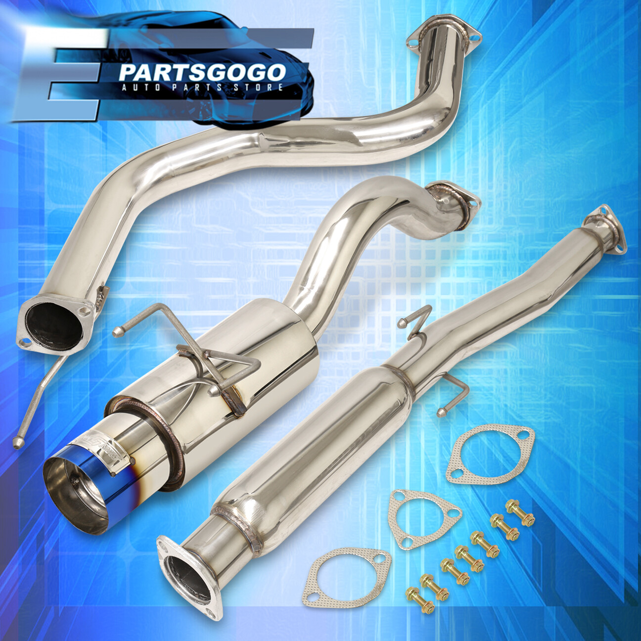 HST MUFFLER HONDA シビック用　EG4 新品 JDM Honda civic eg4-eg6 siR Vtec B16A Hatchback FGK Legalis