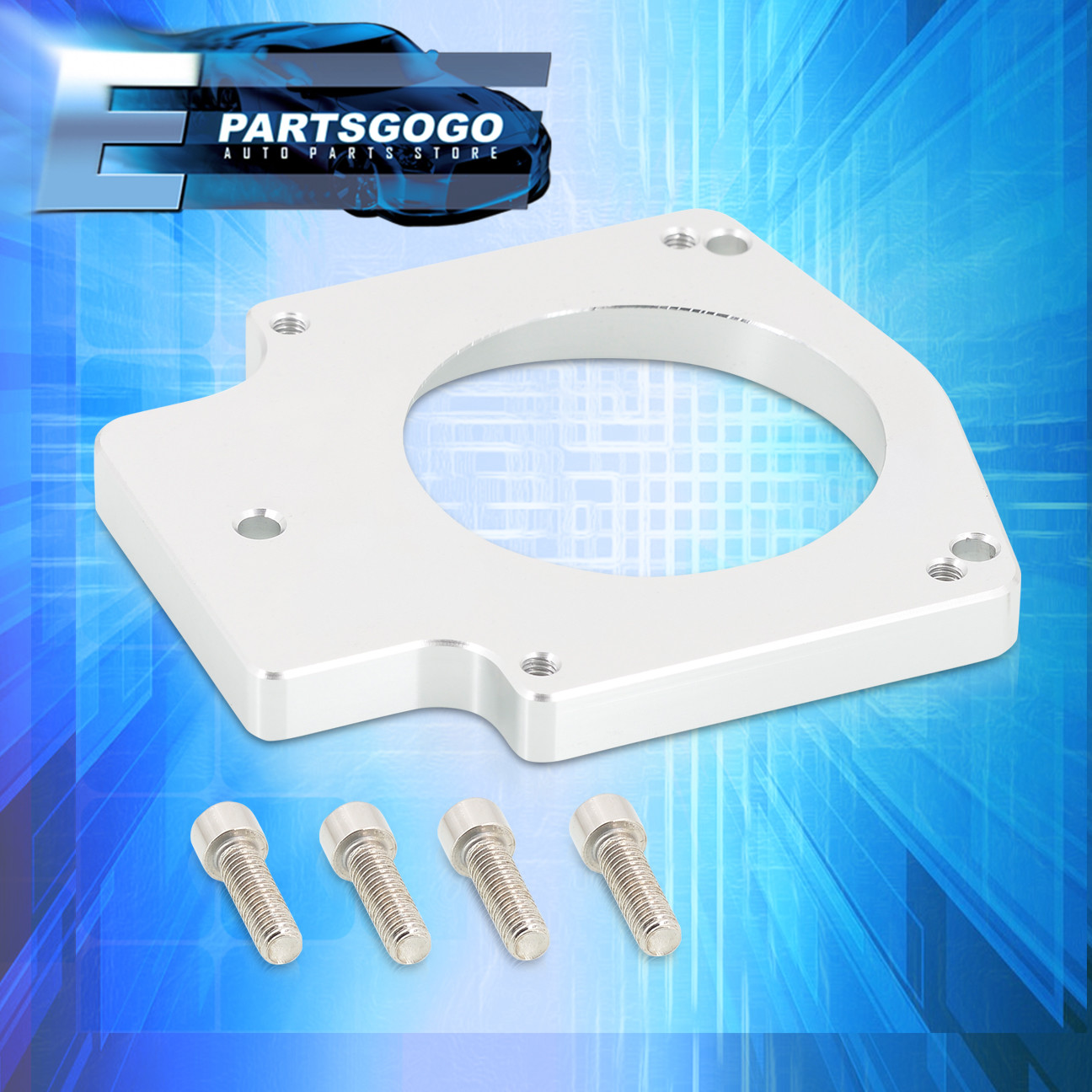 92MM ALUMINUM INTAKE MANIFOLD THROTTLE BODY SPACER ADAPTER LS1 LS2 LS4