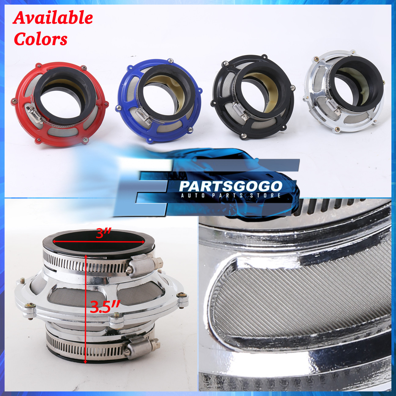 Купить Байпасный клапан воздух Epartsgogo Universal 3" Jdm Engine