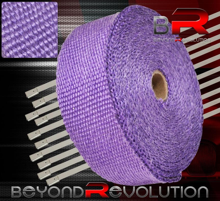 360/" 30Ft Down Header Test Pipe Heat Wrap Shield Cover Insulation Reduction