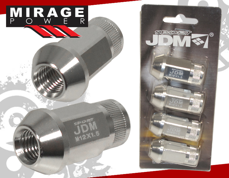 SALE! JDM SPORT UNIVERSAL LUG NUTS FOR M12 x1.5mm THREAD PITCH ANODIZED